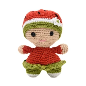 Bebê Melancia Amigurumi Artesanal Bebê Chá de Bebê Frutas - Artesanato e Personalizados