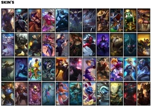 Conta Unranked com 131 Champs e 168 Skins + 27 Maestrias 7 - League of Legends LOL