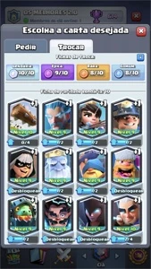 Conta Clash Royale 150 mil de ouro, 1200 gemas, 5300 troféus