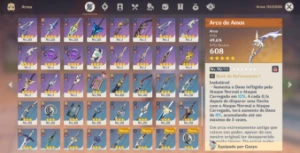 Genshin Impact 22 Personagens 5 Estrelas Ar60 Colecionador