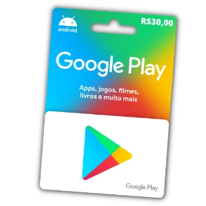 Gift Card Google Play 30 Reais