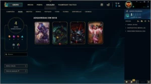 CONTA OURO 1 + SKIN ORIANA VITORIOSA,TEMMO ESQUEADÃO OMEGA - League of Legends LOL