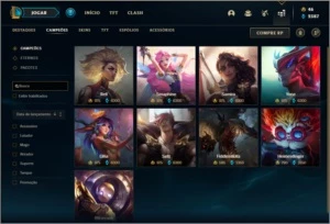 Conta ouro 1 com 150 champs e 403 skins ( 8 vitoriosas ) - League of Legends LOL