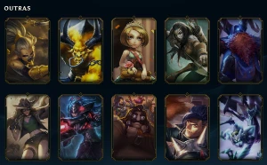 Conta League of Legends Full Acesso - 122 Champs e 49 Skins LOL