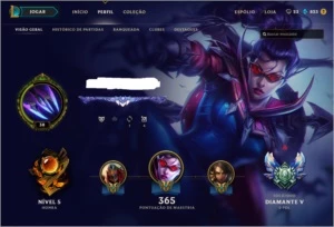Conta League of legends D1 e D5 2 seasons. LOL