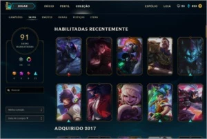 Conta League of legends D1 e D5 2 seasons. LOL