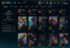 Unranked com 90 Champs e 42 Skins - League of Legends LOL