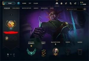 PLATINA 4, 62.5% WR, 14080 EA, 5 SKINS - CONTA DE LOL - League of Legends