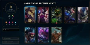 CONTA LOL 46 CHAMPS 8 SKINS - League of Legends
