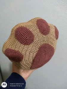 Almofada Pata de cachorro - Artesanato e Personalizados