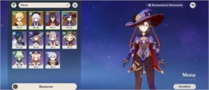 Genshin Impact - AR 11 com Qiqi C1 e Mona + 800 gemas