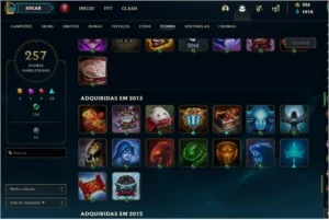 Conta de LoL - 357skins lvl 263 - League of Legends