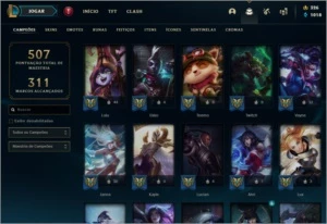 Conta de LoL - 357skins lvl 263 - League of Legends