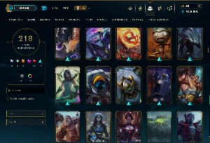 Prata 1 com TODOS os Champs e 218 Skins ( MID / ADC / SUP ) - League of Legends LOL