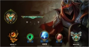 Conta mestre x3 Honra 5 - League of Legends LOL