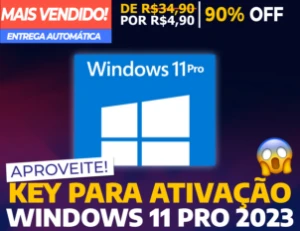 Licença Windows 11 Pro Chave Original Ativa Online Vitalícia - Softwares E  Licenças - DFG