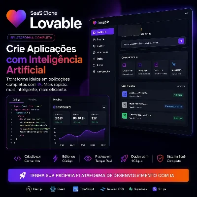 Script Saas Clone Lovable - Sites, Lojas e Sistemas Prontos Sites e Scripts