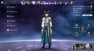 Dan Heng IL+ 2 cone assinatura + Silver Wolf + Welt E1 - Genshin Impact