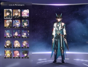 Dan Heng IL+ 2 cone assinatura + Silver Wolf + Welt E1 - Genshin Impact