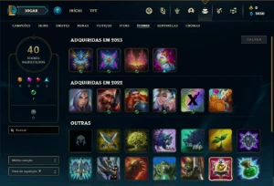 Conta ouro 2 com 34 Champs e 4 Skins - League of Legends LOL