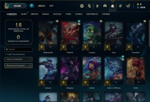 Conta ouro 2 com 34 Champs e 4 Skins - League of Legends LOL