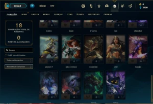 Conta ouro 2 com 34 Champs e 4 Skins - League of Legends LOL