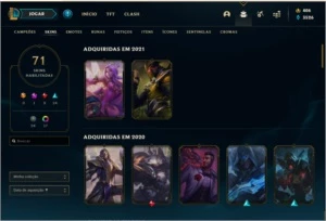 Conta SKINS EXCLUSIVAS 2016 - League of Legends LOL