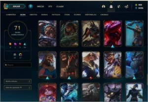 Conta SKINS EXCLUSIVAS 2016 - League of Legends LOL