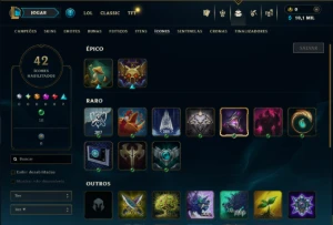 Bronze 1 com 25 Champs e 46 Skins ( Mais de 30 Jogos ) - League of Legends LOL