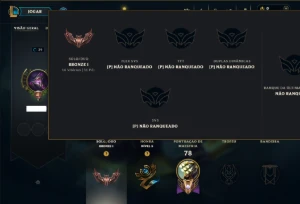 Bronze 1 com 25 Champs e 46 Skins ( Mais de 30 Jogos ) - League of Legends LOL