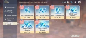 Genshin Impact NA - Mobile/PC, 7 Heróis 5* + Armas 5*