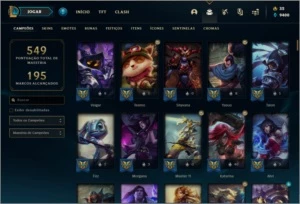 Conta prata 2 com TODOS os champs e 140 skins - League of Legends LOL