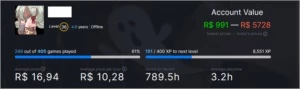 Conta Steam / Level 36 / 4 anos / 300+ Jogos / Sem VAC