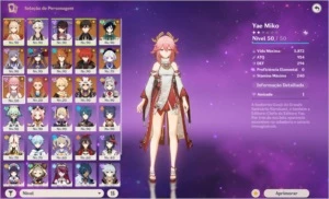 AR 57 YAE+ARMA+ITTO C1(20 T5 COM CONSTELAÇÕES!)ALOY YOIMIYA - Genshin Impact