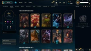 CONTA LOL PLATINA 4 - 44 SKINS - 91 CHAMPIONS - League of Legends