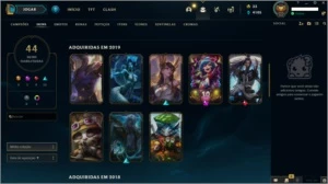 CONTA LOL PLATINA 4 - 44 SKINS - 91 CHAMPIONS - League of Legends