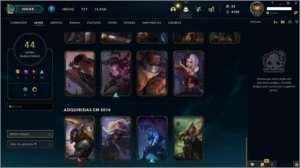 CONTA LOL PLATINA 4 - 44 SKINS - 91 CHAMPIONS - League of Legends