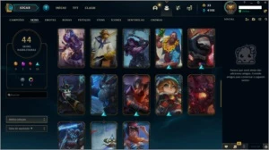 CONTA LOL PLATINA 4 - 44 SKINS - 91 CHAMPIONS - League of Legends