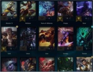 conta platina 32 champs 2 skins lvl 42 - League of Legends LOL