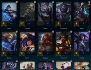 conta platina 32 champs 2 skins lvl 42 - League of Legends LOL