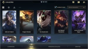 PLATINA III LV 40 + 8 SKINS + 41 CAMPEÕES + PASSE WILD - League of Legends: Wild Rift LOL WR