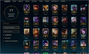 Conta ouro 2 + conta prata 1 - League of Legends LOL