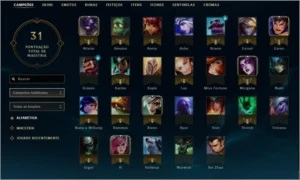 Conta ouro 2 + conta prata 1 - League of Legends LOL