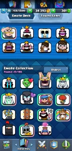 conta clash royale 7 anos nvl 36
