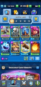 conta clash royale 7 anos nvl 36