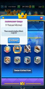 conta clash royale 7 anos nvl 36