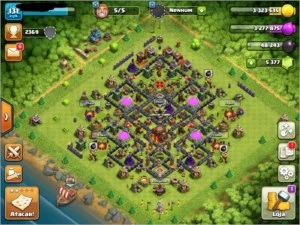 Clash of Clans - CV 10 - semi full - Mais de 5.000 em gemas!