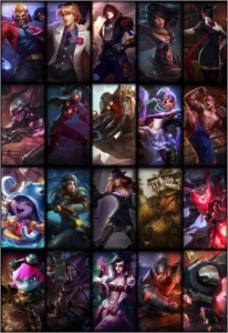 Conta Platina com algumas skins/110 Campeões/Borda de Gold - League of Legends LOL