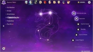 Genshin TOP ACC - AR46 -> Diluc constelação+Venti+Klee+Razor - Genshin Impact