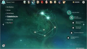 Genshin TOP ACC - AR46 -> Diluc constelação+Venti+Klee+Razor - Genshin Impact